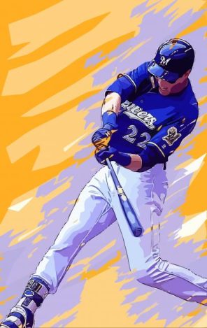 Christian Yelich Illustration Paint By Numbers