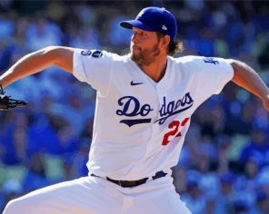 Clayton Kershaw Pitcher Paint By Numbers