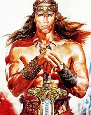 Conan The Barbarian Arnold Scharsenegger Paint By Numbers