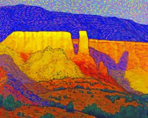 Ghost Ranch New Mexico Art Paint By Numbers