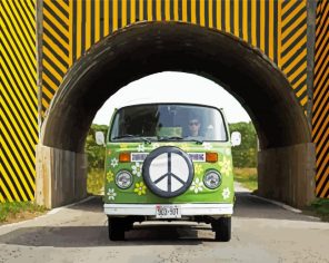 Green Peace Van Paint By Numbers