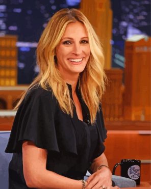 Julia Roberts In The Tonight Show Paint By Numbers