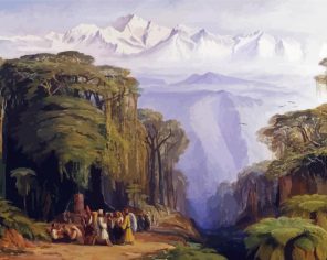 Kanchenjunga From Darjeeling By Edward Lear Paint By Numbers