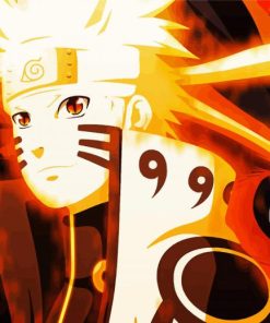 Kurama And Naruto Anime Paint By Numbers