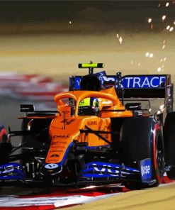 Lando Norris F1 Sport Race Car Paint By Numbers