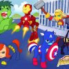 Marvel Little Avengers Paint By Number