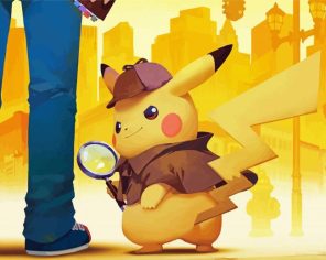 Pokemon Detective Pikachu Anime Paint By Numbers