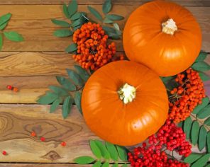 Pumkings And Rowanberry Paint By Numbers