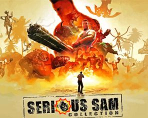 Serious Sam Video Game Poster Paint By Numbers