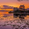 Sunset At Eilean Donan Castle Paint By Numbers