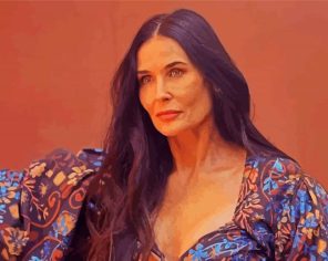 The Beautiful Demi Moore Paint By Numbers