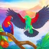 The Eclectus Parrots Paint By Numbers