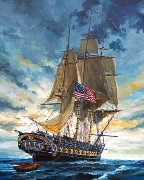 The Uss Constitution Paint By Numbers