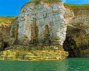 Yorkshire Coast Cave Paint By Numbers