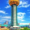 Aesthetic Knoxville Sunsphere Tower Paint By Numbers