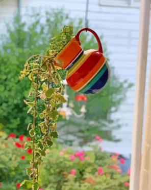 Aesthetic Hanging Plants Paint By Numbers