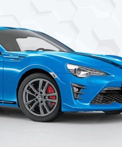 Blue Toyota 86 Car Paint By Numbers