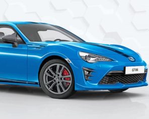 Blue Toyota 86 Car Paint By Numbers