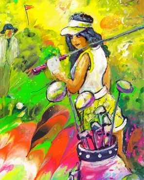 Golf Girl Art Paint By Numbers