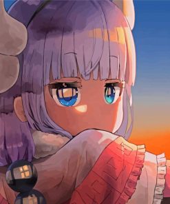 Kanna Kamui Miss Kobayashis Dragon Maid Character Paint By Numbers