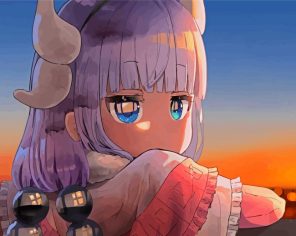 Kanna Kamui Miss Kobayashis Dragon Maid Character Paint By Numbers