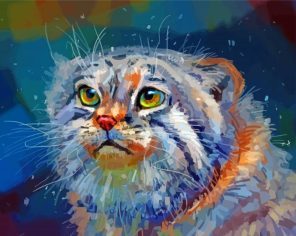 Manul Cat Art Paint By Numbers