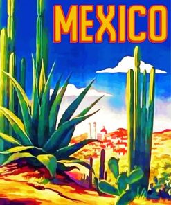 Mexican Desert Poster Art Paint By Numbers