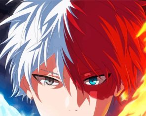 Todoroki Shoto My Hero Academia Paint By Numbers