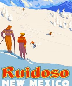 Winter Ruidoso New Mexico Paint By Numbers