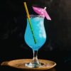 Aesthetic Blue Lady Cocktail Paint By Numbers