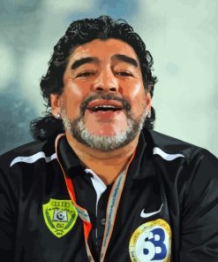 Diego Maradona paint by numbers